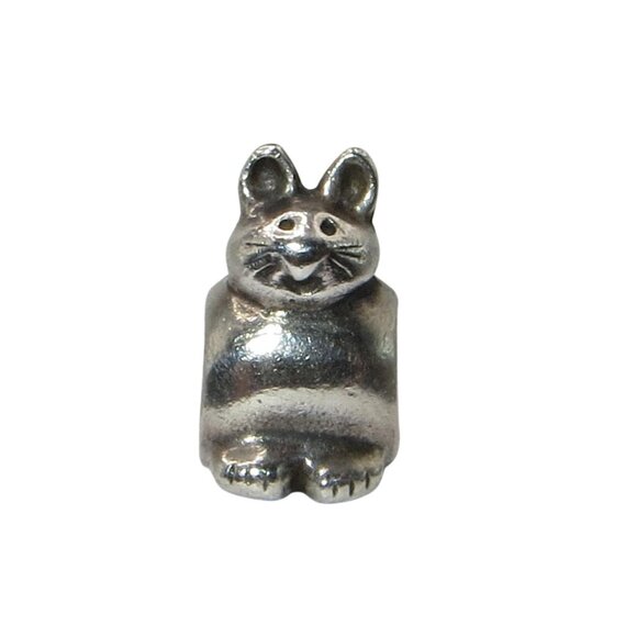 Pandora Sweet Kitty Cat Sterling Silver Charm 790284 - Picture 1 of 6